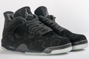 KAWS x Jordan 4 Black Suede